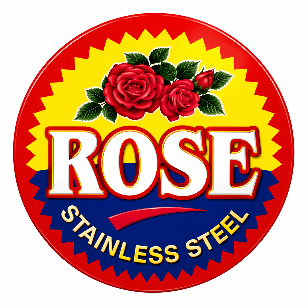 Rose Steel stainless steel brand emblem